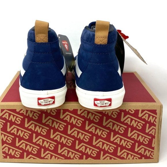 VANS SK8-Hi MTE-1 Shoes High Top Nubuck Blue Men’s Size Sneakers VN0A5HZYA07 - Picture 5 of 10